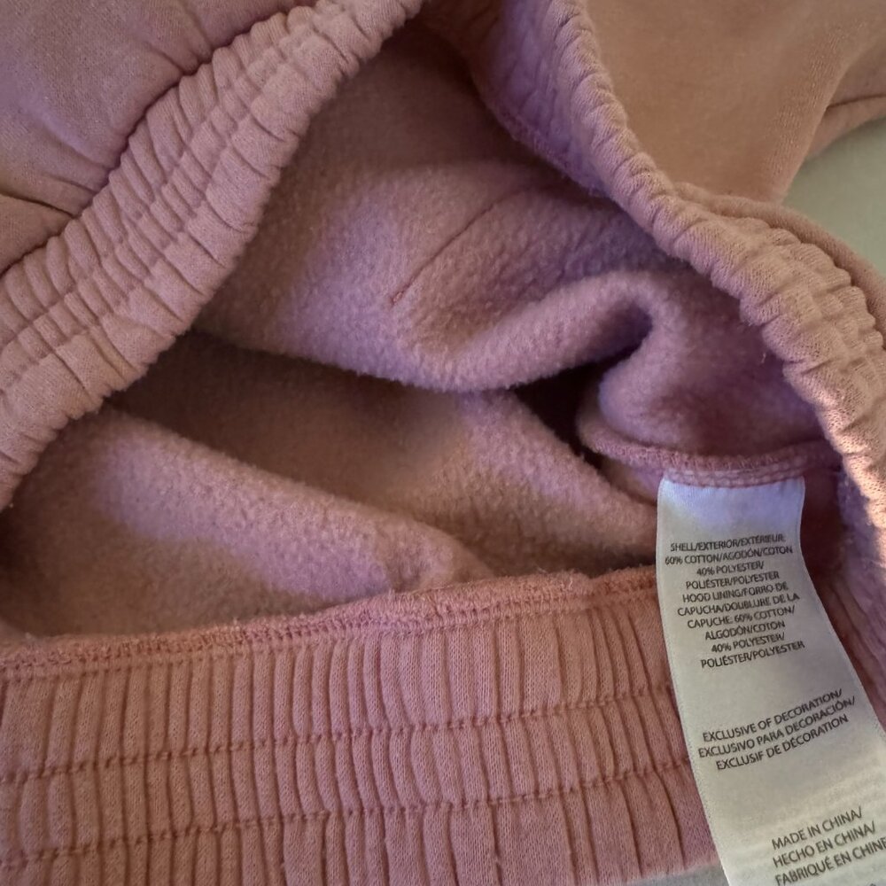 New Balance Mauve Pink Half-Zip Hoodie | Cozy Athletic Pullover Sweatshirt XL - Picture 6 of 7